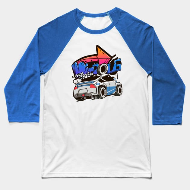 Engine with Nitrous Baseball T-Shirt by Alsiqcreativeart